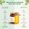 Farm Naturelle - Neem Forest Flower Wild Honey 850g + 150gm | 100% Pure Honey | Raw & Unfiltered | Unprocessed|Lab Tested Honey In Glass Jar with Engraved Virgin Wooden Spoon view 3