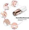 Painless Hair Remover, Waterproof Shaver Razor Hair Remover with LED Light for Face Bikini Peach Fuzz Upper Mustache Lip Chin (White) view 4