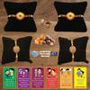 BOGATCHI B4Bb-6 Rakhi for Brother with Chocolate, Rakhi Set of 4, Premium Rakhi Set of 4 with Chocolates, 4 Rakhi Combo, Rakhi for Brother Combo , 50g view 1