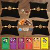 BOGATCHI A4Aa-18 Rakhi for Brother with Chocolate, Rakhi Set of 4, Premium Rakhi Set of 4 with Chocolates, 4 Rakhi Combo, Rakhi for Brother Combo , 50g view 1
