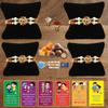 BOGATCHI A4Ab-6 Rakhi for Brother with Chocolate, Rakhi Set of 4, Premium Rakhi Set of 4 with Chocolates, 4 Rakhi Combo, Rakhi for Brother Combo , 50g view 1