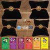 BOGATCHI E4Ea-4 Rakhi for Brother with Chocolate, Rakhi Set of 4, Premium Rakhi Set of 4 with Chocolates, 4 Rakhi Combo, Rakhi for Brother Combo , 50g view 1