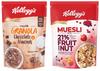 Kellogg's Combo, Kellogg's Muesli with 21% Fruit and Nut Pouch, 500 g and Kellogg's Crunchy Granola Chocolate & Almonds, 450 g view 1