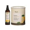 Rica Lemon Liposoluble Painless Hair Removal Wax For Men & Women, 800 ml & 1 After Wax Lotion | Quick & Easy Tan Removal Waxing for Normal Skin | Pack of 2 view 1