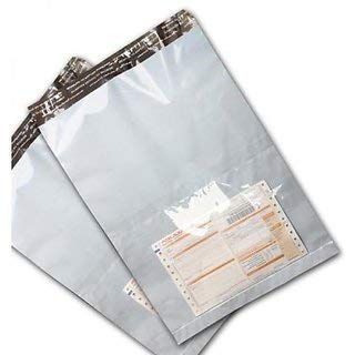 TNQ 100 Pack of Economy Polybags Size (8X10 inches) With document Pouch, Courier Bags