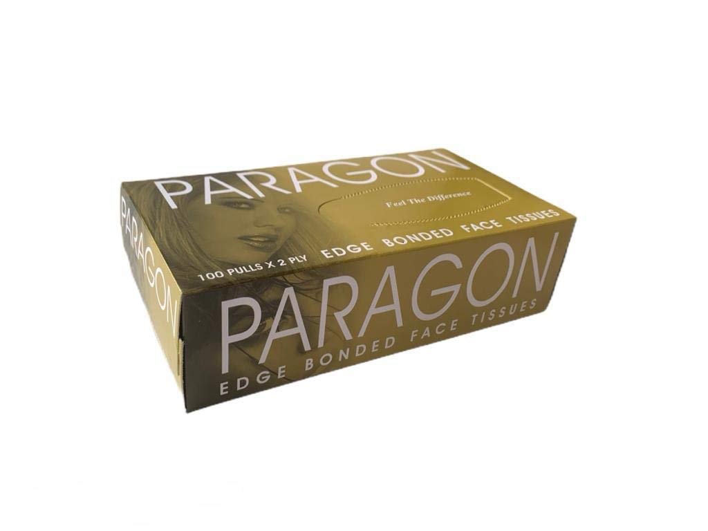 Paragon Tissues | Face Tissue Box | 2 Ply Per Box | No. Of Pulls 100 | Pack of 6 (Yellow)