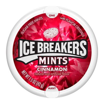 Ice Breaker Cinnamon Mints, Natural and Artificial Flavor, 42 g