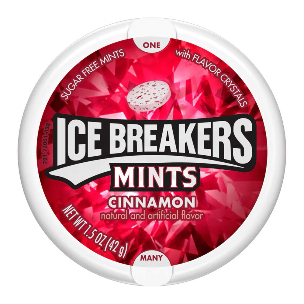 Ice Breaker Cinnamon Mints, Natural and Artificial Flavor, 42 g
