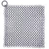 Cast Iron Cleaner, Premium 316 Stainless Steel Cast Iron Skillet Chainmail Scrubber for Cast Iron Pan Pre-Seasoned Pan Dutch Ovens Waffle Iron Pans Scraper Cast Iron Grill Frying Pan (7 Inch Square) view 1