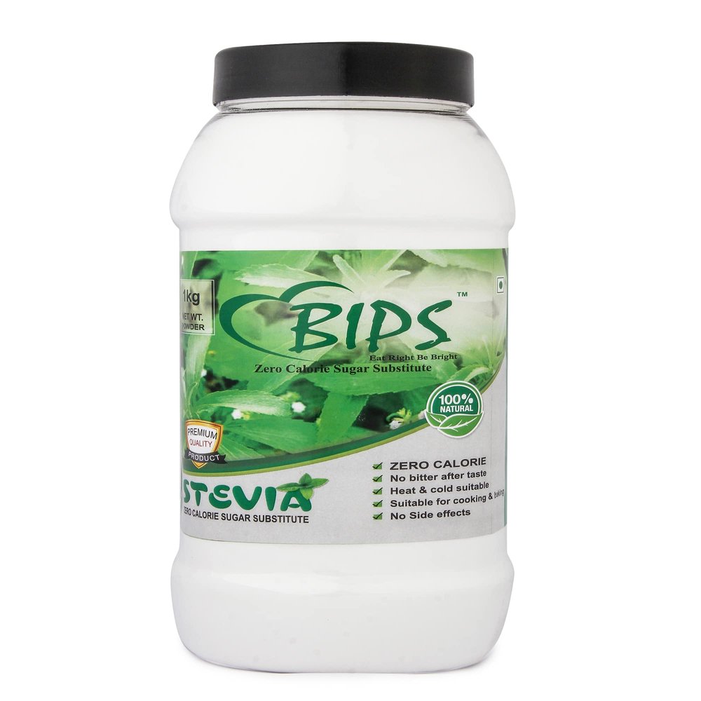 BIPS Sugar Free Stevia Powder 1Kg Jar.