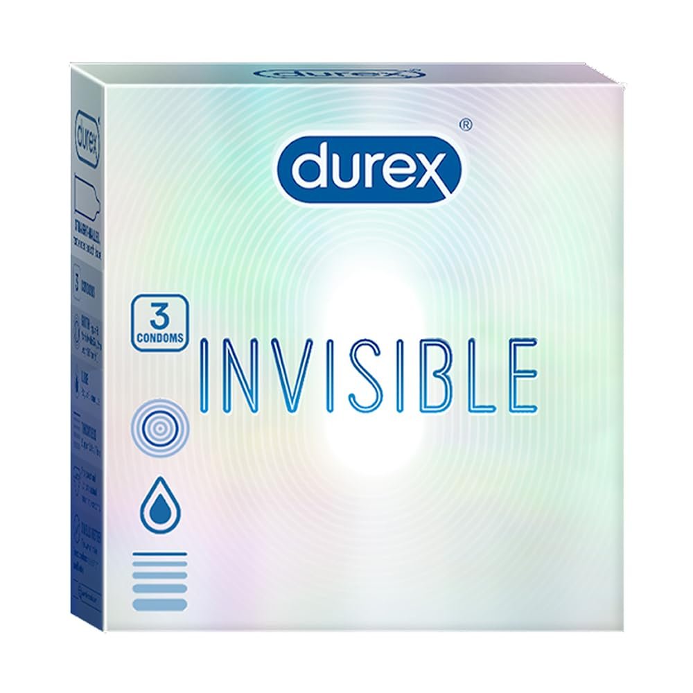Durex Invisible Super Ultra Thin Condoms for Men  3s