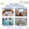 M's Solutions & Enterprises 2 Ply Toilet Tissue Paper/Tissue Roll for Bathroom| Pack of 4 Paper tissue rolls (10 x 10) (300 Sheets per Roll) view 4