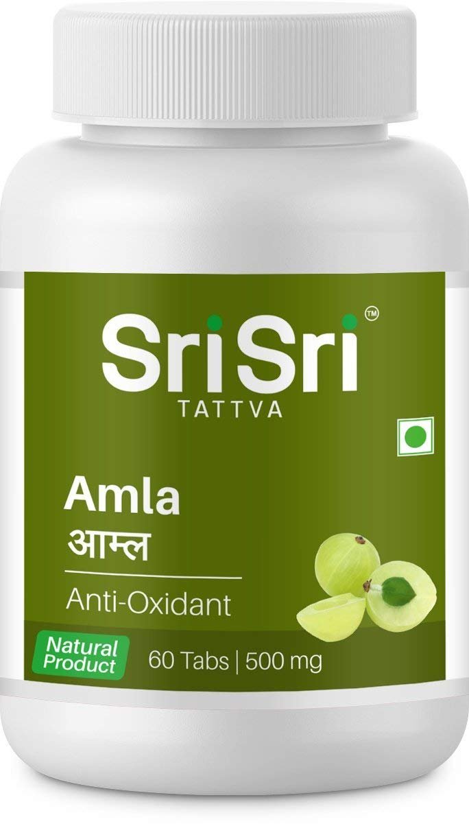 Sri Sri TATTVA shuddhta ka naam Amla-Anti Oxidant,60 Tabs|500Mg(Pack Of 3)