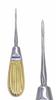 ADDLER DENTAL STRAIGHT APEXO DOUBLE FORGED POINTED TIP CONCAVE BLADE 14 CM 3 MM HEAD HYLIN GOLDEN HANDLE LIGHT WEIGHT. LIFE TIME ANTI RUSTING WARRANTY. view 1