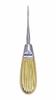 ADDLER DENTAL STRAIGHT APEXO DOUBLE FORGED POINTED TIP CONCAVE BLADE 14 CM 3 MM HEAD HYLIN GOLDEN HANDLE LIGHT WEIGHT. LIFE TIME ANTI RUSTING WARRANTY. view 2