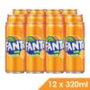 Fant ChefsNeed Fantaa Orange Flavour 320ml , Pack of 12 Cans (Imported Product) view 2