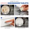 Arnigo Super Charged All In One Dishwasher Tablets for Outstanding Cleaning, Contains Rinse Aid & Shiner, Corrosion Protection, for Crystal Clear and Haze-free Shine, Dishwasher Friendly- 30 Tablets view 2