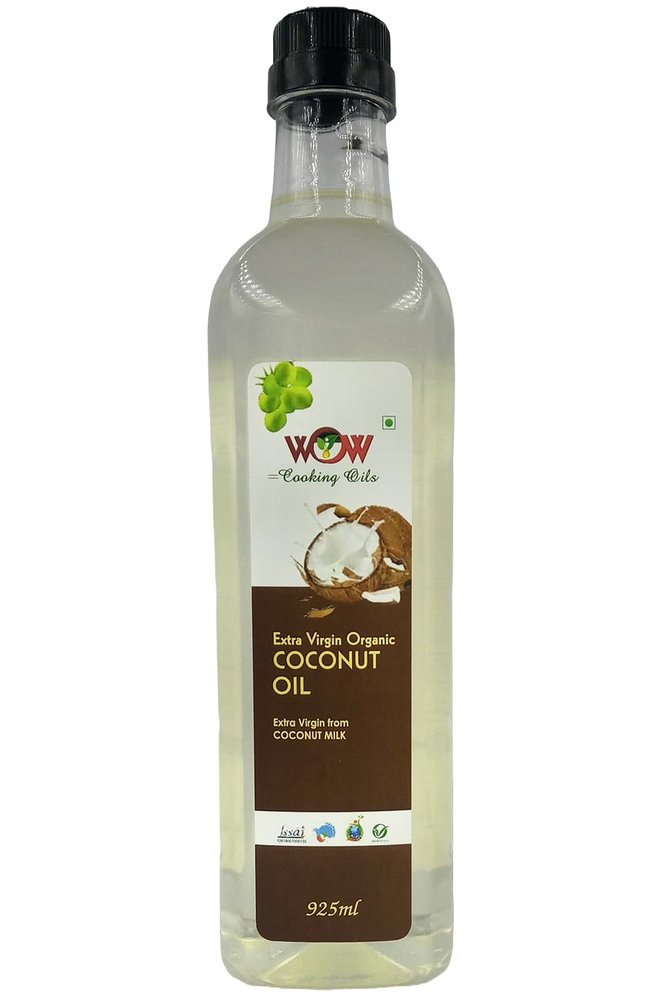 WOW COOKING OILS-100% Pure Organic Extra-Virgin Cold Pressed Coconut Oil (Pet Bottle - 925 ml)