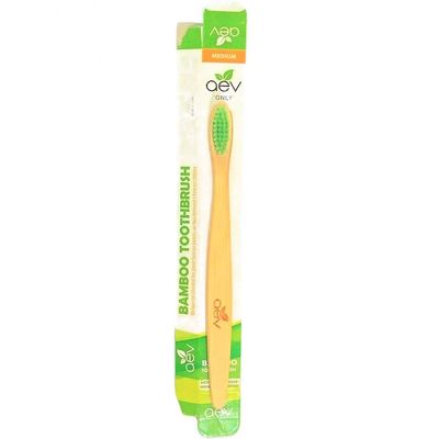 AEV Eco friendly bamboo tooth brush with biodegradable bristles