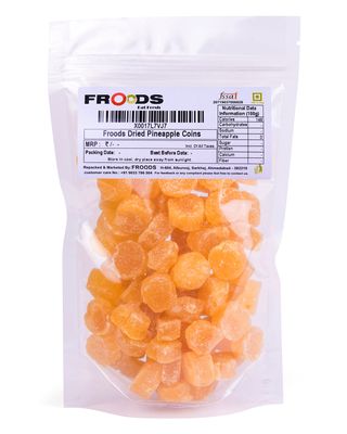 Froods Dried Pineapple Coins, Dried Fruits - 250 Grams
