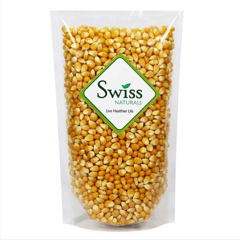 Swiss Naturals Popcorn Kernels Unpopped | Organic Popcorn Seeds | Makai Dana, 400g