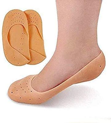 Anti Crack Full Length Silicone Foot Protector Moisturizing Socks for Foot-Care and Heel Cracks