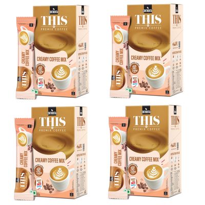 Continental This Creamy Coffee 180Gm | 3In1 Instant Premix Coffee Powder | 40 Sachets | Just Add Hot Water - Cafe Like Coffee