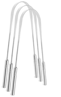 NCO Tongue Cleaner, Medical Grade Stainless Steel,Stainless Steel Tongue Cleaner for Both Adult and Kids, Professional Eliminate Bad Breath, Help Your Oral Hygiene: 3 Pcs Set