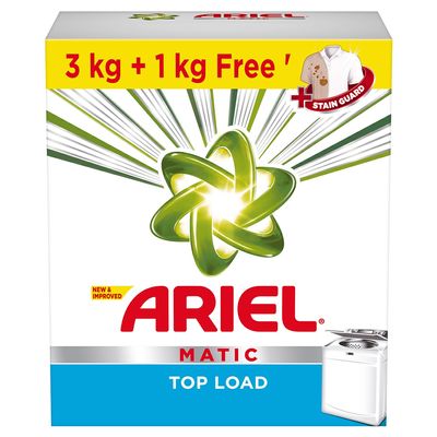 Ariel Matic Top Load Detergent Washing Powder  4Kg Value Pack