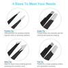 6PCS Professional Eyebrow Tweezers Set for Women and Men, Premium Stainless Steel Tweezer Kit, Best Tweezers Precision for Ingrown Hair, Facial Hair, Eyebrows Plucking view 3