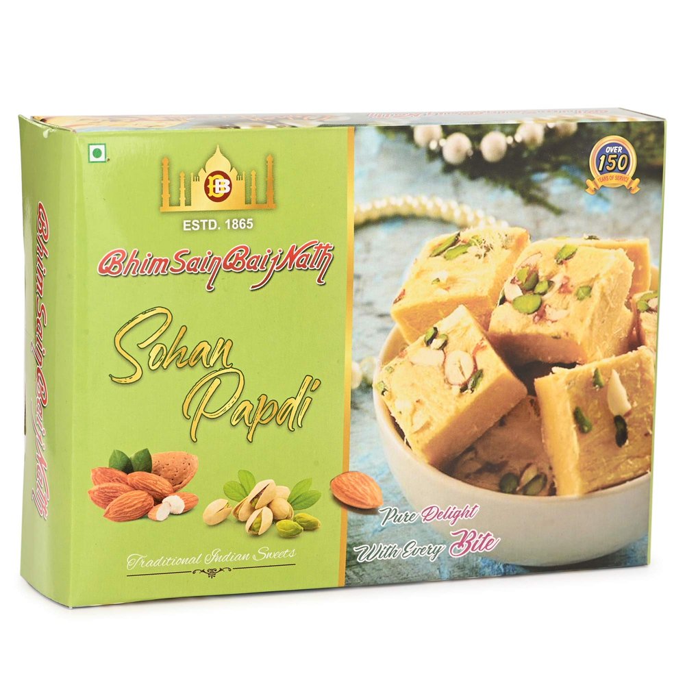 Bhim Sain Baij Nath Agra (Inventor of Dalmoth and Petha) - Soan Papdi (500 G)