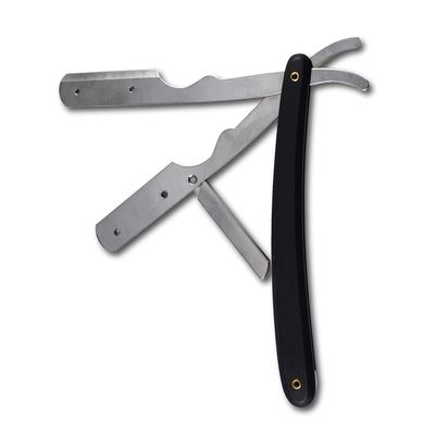 Verceys Classic old school razor Professional Salon Folding Black Razor Ustra Stainless Steel Straight Edge Barber Razor For Men