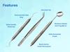ARTMAN INSTRUMENTS Dental Examination Set Mirror Probe Tweezers with Slip Resistant Surface | Dental Tools Dental Pick Oral Care Kit & Pet Oral Care Use | Stainless Steel Dental Hygiene Kit Set view 3