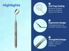 ARTMAN INSTRUMENTS Dental Examination Set Mirror Probe Tweezers with Slip Resistant Surface | Dental Tools Dental Pick Oral Care Kit & Pet Oral Care Use | Stainless Steel Dental Hygiene Kit Set view 4
