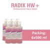 RADIX HW+ : Antibacterial Germ protection Handwash Liquid - Kills 99.9% Harmful Bacteria and Germs (pack of 6, 6x500ml) view 3