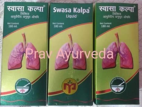 Swasa Kalpa Syrup, 180ml * 6 (Green)(Pack of 6)