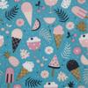 Colored Paper Napkins, 20 Count Shabby Chic Napkins for Wedding, Dinner Tea Party Shower Cocktail Napkins (Ice Cream) view 1