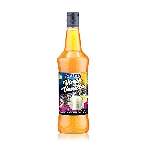 Mala's Virgin Vanilla Cordial Syrup,750ML Bottle | Mixer for Mocktails, Cocktails, Drinks, Sharbat, Sorbets, Juices, Beverages