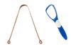 Copper Tongue Cleaner Scrapers Flexible Comfortable Design For Men and Women Perfect Quality Pack of 4 Pcs + + Free - Free 1 Piece Plastic Tongue Cleaner Extra view 1