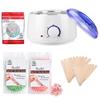 Doberyl Relaxing Waxing Kit; Wax Warmer Wax Beads Hot Hair Removal with 2 packs Hard Beans 100gm, Cotton balls, and 25 Wax Applicator Sticks for Men Women Brazilian view 1