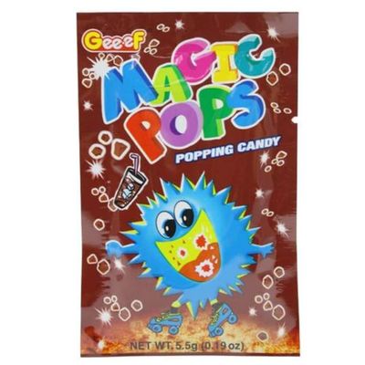 Gee.ef Magic Pops Popping Candy, Cola Flavor, 5 g x 40 Pouches, 200 g