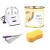 CUVLY Waxing Kit Wax Machine Wax Heater Machine, 600 gram Hot Wax Cream, 70 pieces Wax Strips and Knife, Hair removal Waxing Kit, Wax Kit for women and men, Wax Heater Combo (White Chocolate Wax) view 1