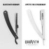 Barber Straight Razor - Stainless Steel Straight Edge Razor with 10 Derby Premium Blades (White) view 2