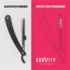 Barber Straight Razor - Stainless Steel Straight Edge Razor with 10 Derby Premium Blades (Pink) view 2