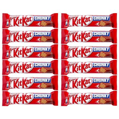 KIT KAT Chunky Milk Chocolate - 12 Pack, 12 x 40 g
