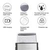 USB Rechargeable Electric Shaver, Professional Mini Men Beard Shaver, Stainless Steel Blade Rustproof and Durable view 2