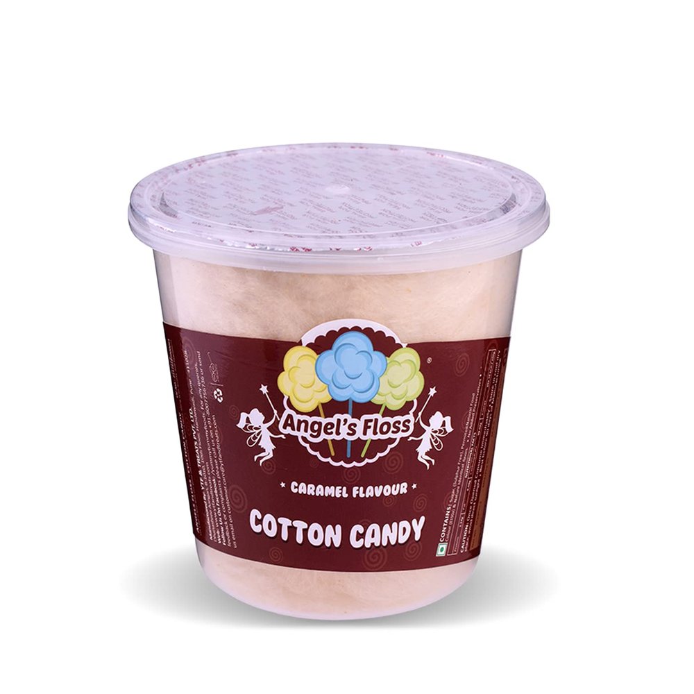 Angels Floss Cotton Candy's/Candy Floss/Buddhi Ke Baal (Caramel, Pack of 4 Units)