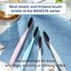 WANGTA Toothbrush 4pcs, Twice as Wide as Regular Brush Head, More Comfortable and Easier Brushing (Black Brush) view 2