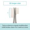 WANGTA Toothbrush 4pcs, Twice as Wide as Regular Brush Head, More Comfortable and Easier Brushing (Black Brush) view 4