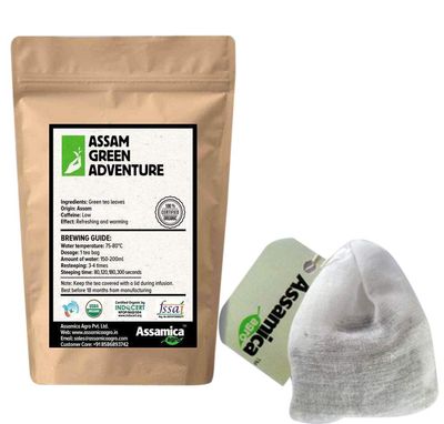 Assamica Agro Assam Green Adventure - 10 Tea Bags (Pack Of 1)
